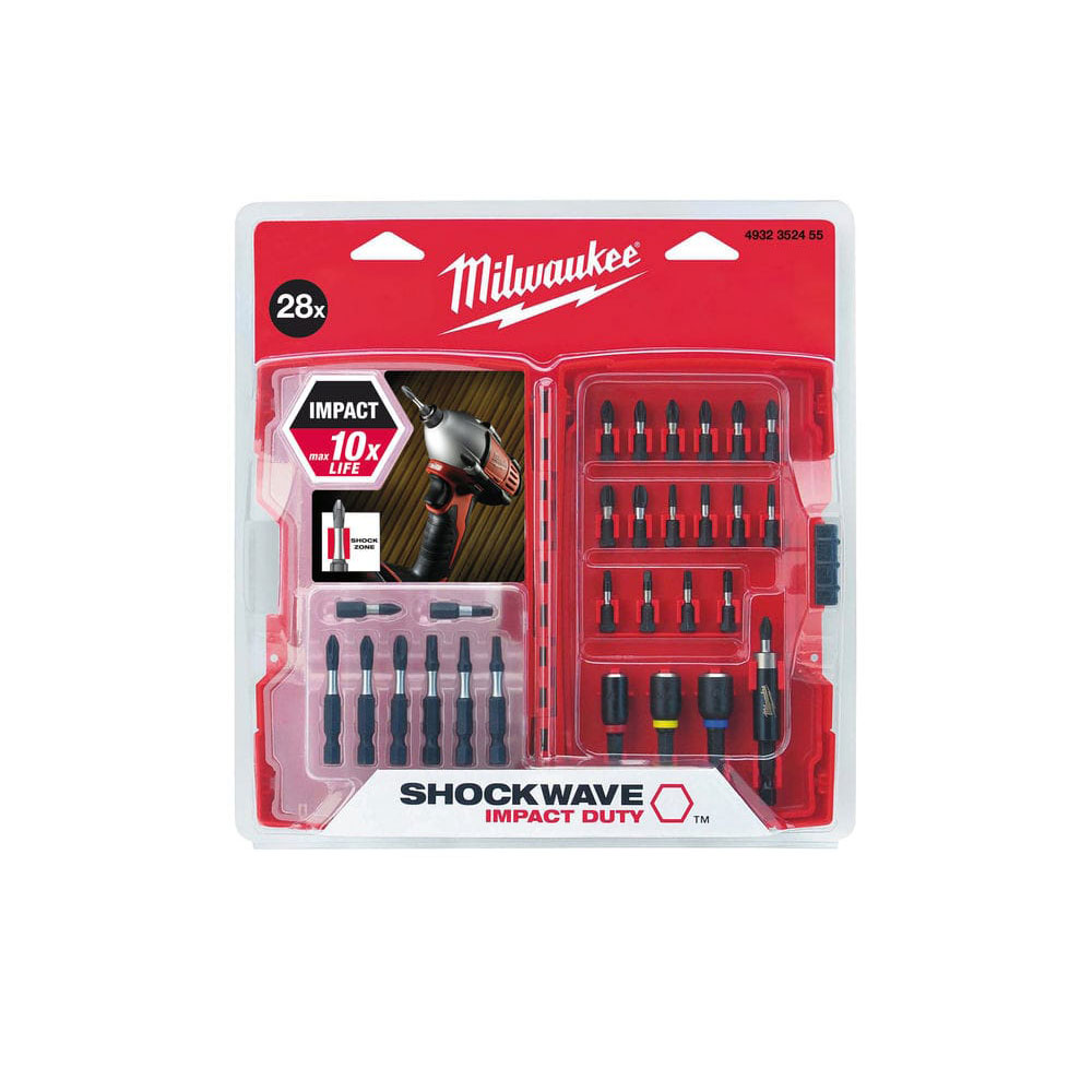 Набор бит Shockwave, Milwaukee 28. Shockwave Impact Duty. Milwaukee 4932 4712 74. Milwaukee 4932 4309 09 (12pc).